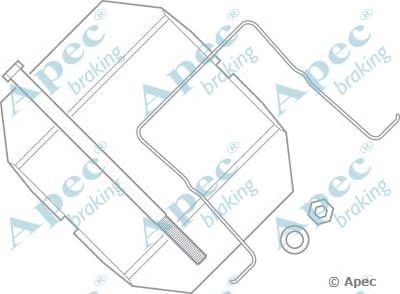 APEC BRAKING kit590 -  Комплектующие, тормозные колодки